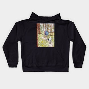 A Walk in the Woods with my Best Friend Kids Hoodie